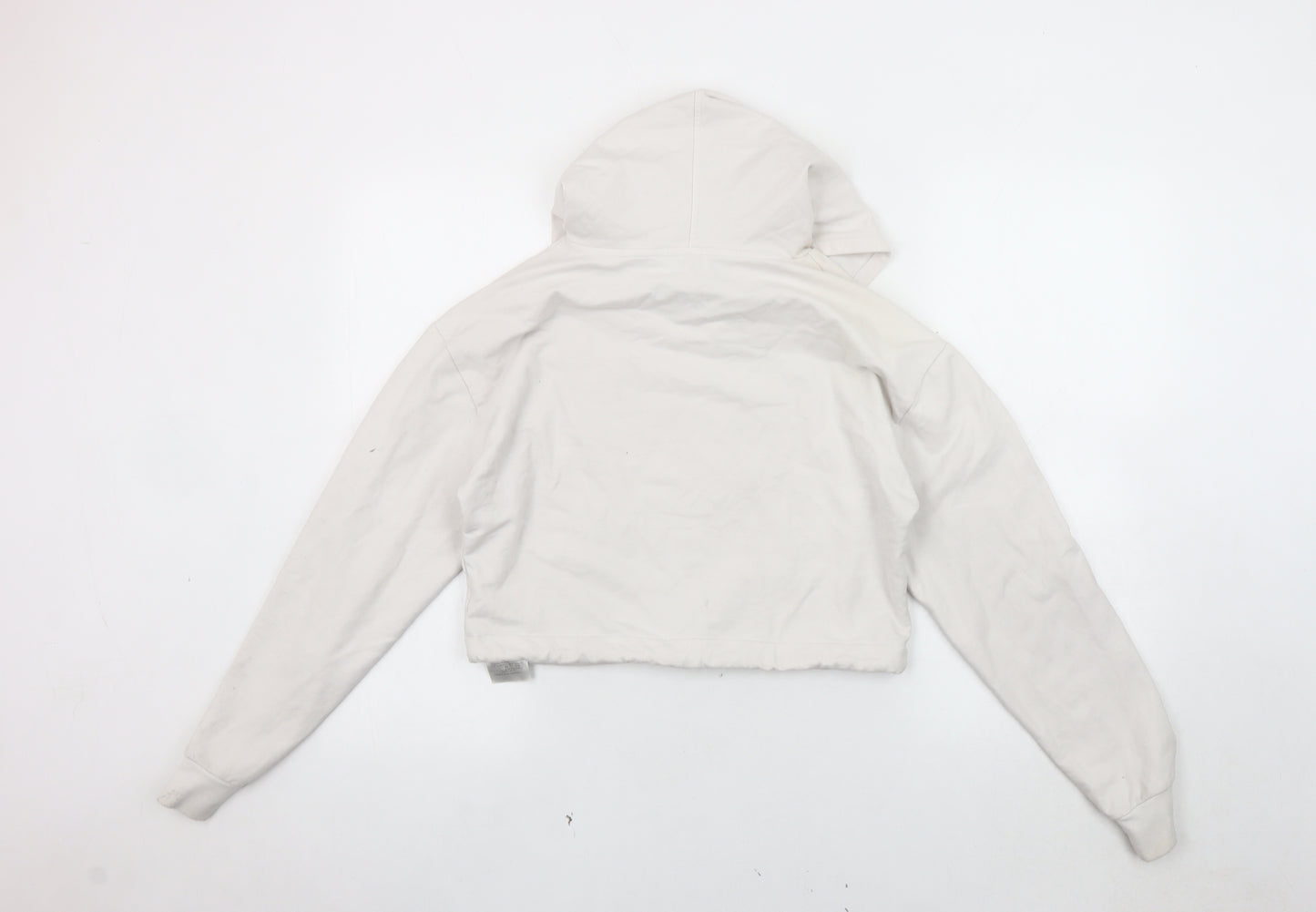 Guess Women's Ivory Logo Hoodie S
