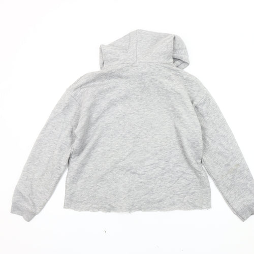 Zara Girls Grey Pullover Hoodie 13-14 Y California Print