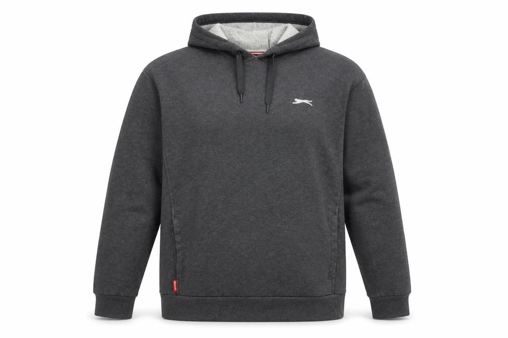 Front view of Slazenger Men's Grey 2XL Pullover Hoodie