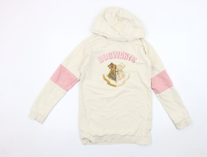 Harry Potter Girls Ivory Hogwarts Hoodie, 12-13 Years
