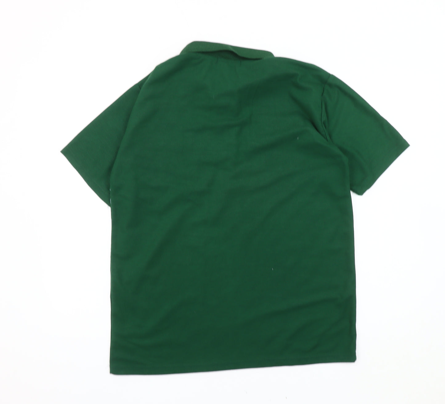 Jin Hao Lai Men's Green Polo Shirt, Size L, Striped Casual