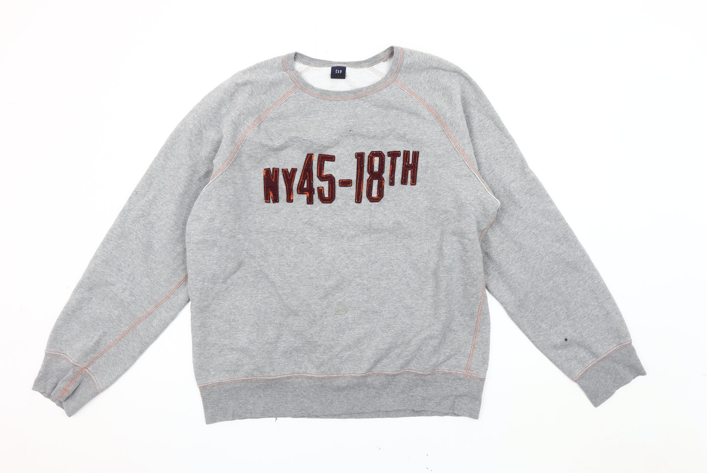 GAP Men's Grey Pullover Sweatshirt L