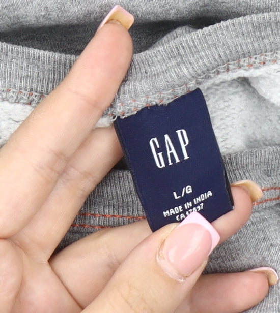 GAP Men's Grey Pullover Sweatshirt L