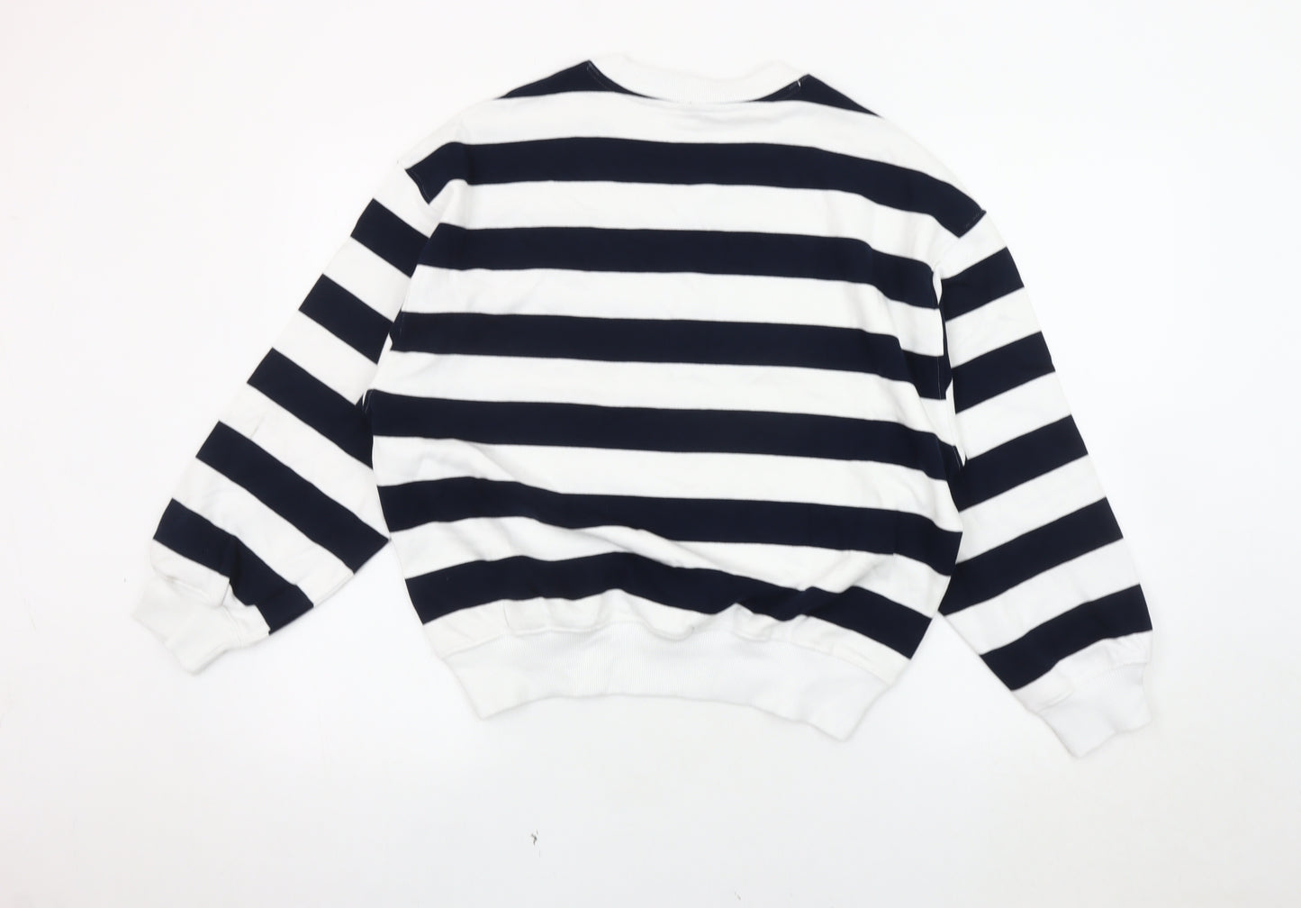 Marks and Spencer Men's XS Black Striped Sweatshirt