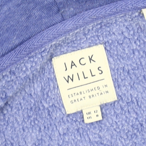 Jack Wills Women's Blue Mid-Length Basic Jacket Size 12