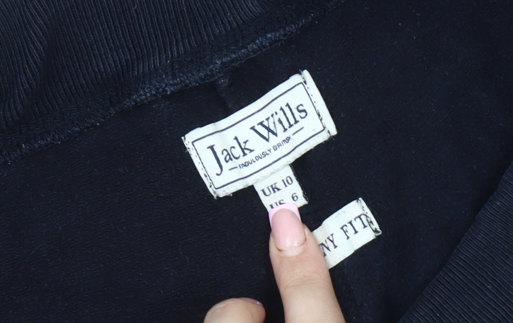 Jack Wills Women’s Black Jogger Trousers, Size 10