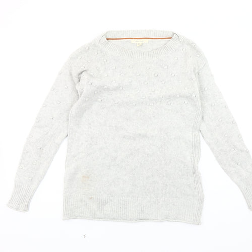 White Stuff Women's Grey Pullover Jumper Size 8