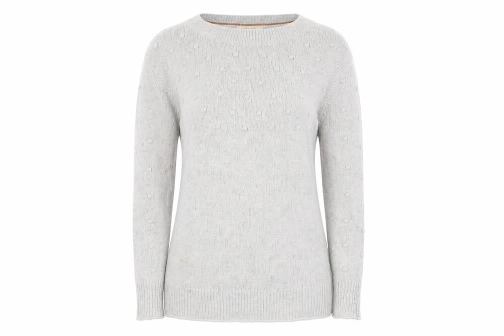 Front view of White Stuff Women's Grey jumper, size 8