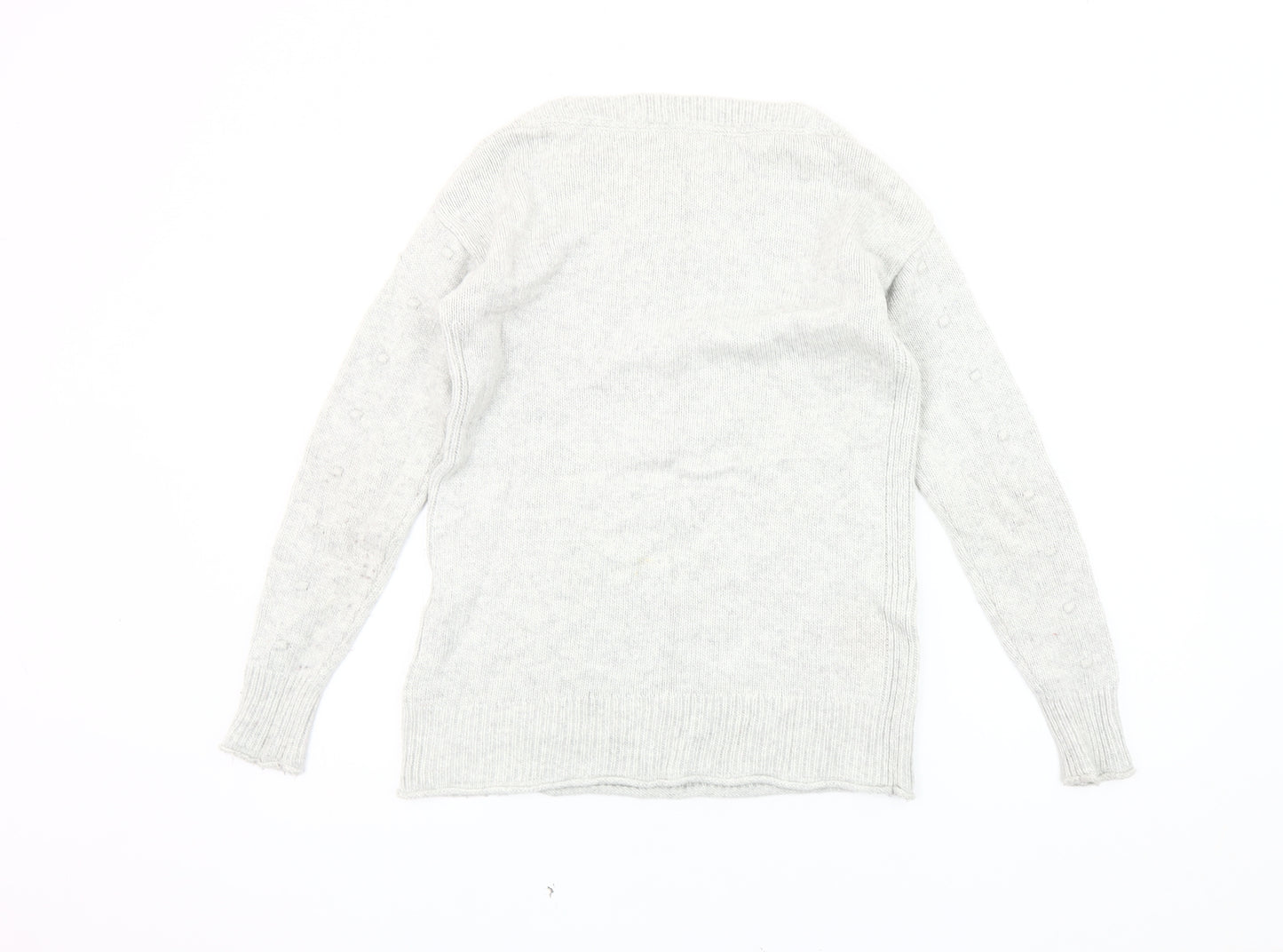 White Stuff Women's Grey Pullover Jumper Size 8