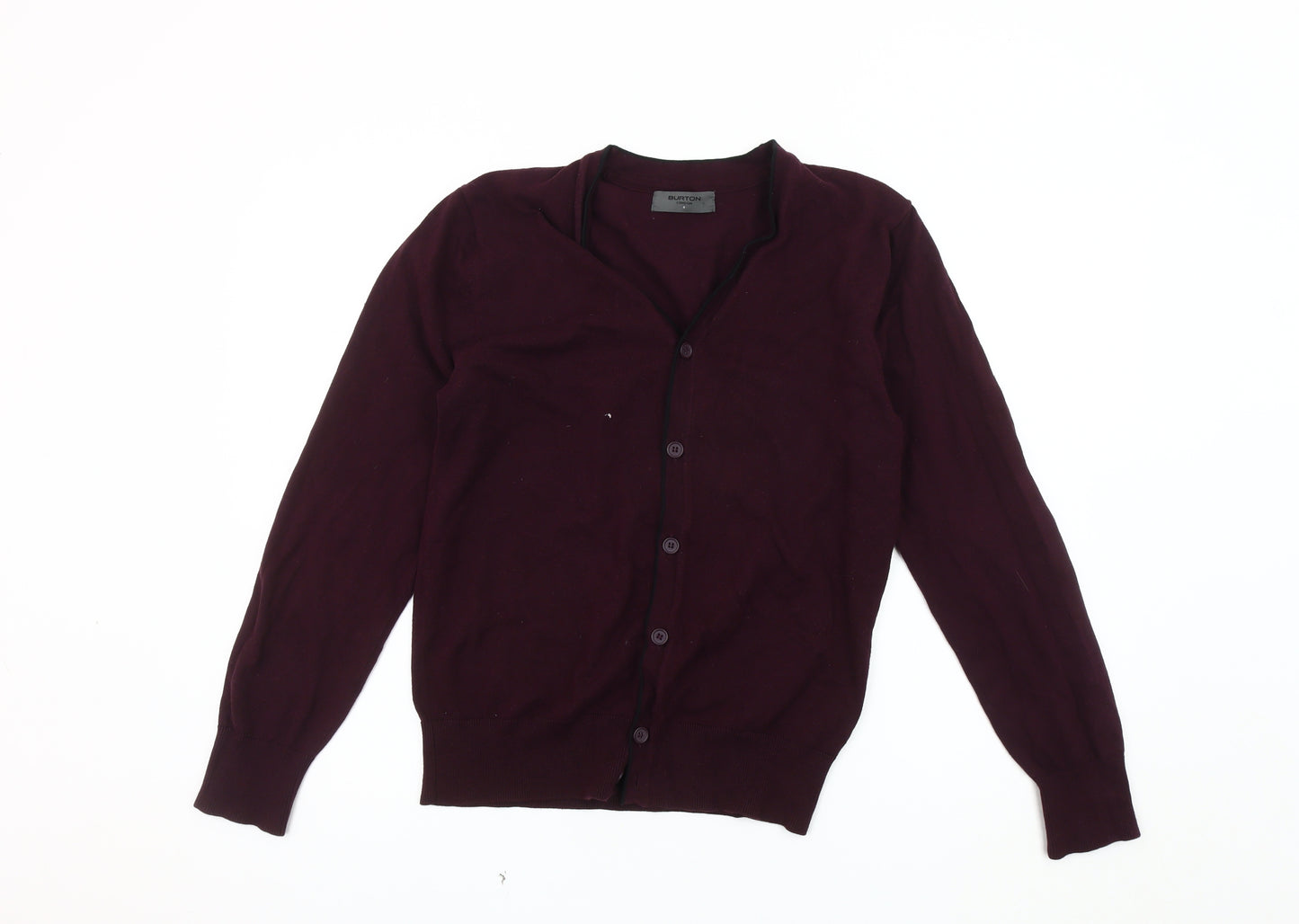 Burton Men's Purple Cardigan, Size S, Casual Knitwear