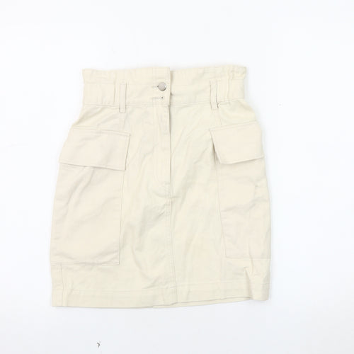 H&M Women’s Beige Cargo Skirt Size 6