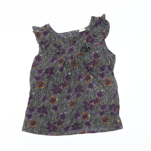 Fat Face Women's Multicoloured Floral Blouse Size 10