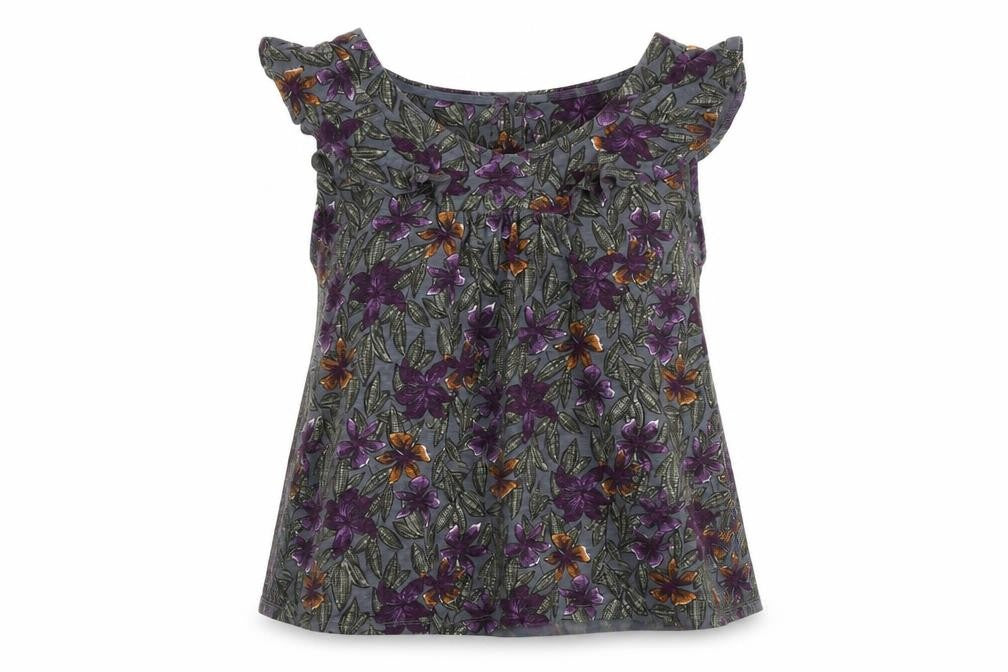 Front view of FatFace Women's Multicoloured Floral Blouse, size 10