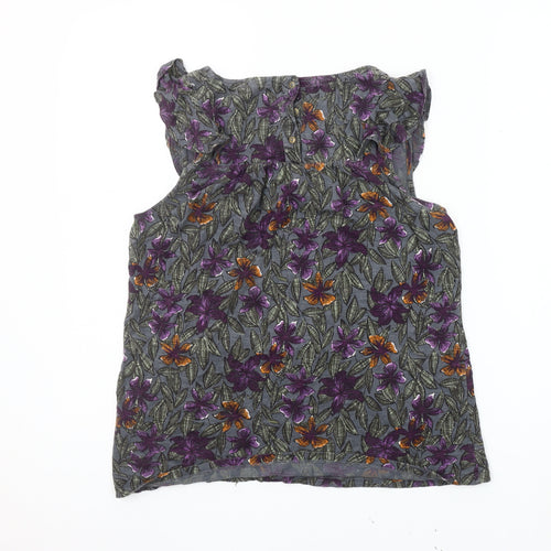 Fat Face Women's Multicoloured Floral Blouse Size 10