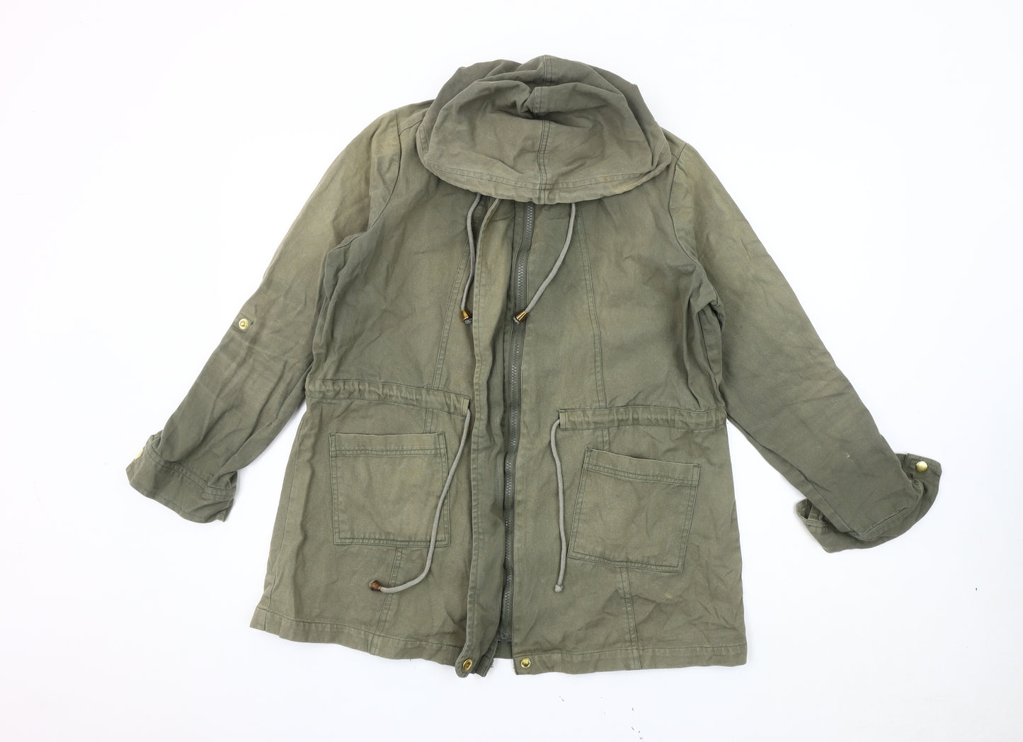Bonmarché Women’s Green Parka Jacket Size 14