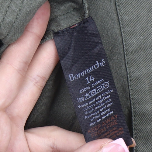 Bonmarché Women’s Green Parka Jacket Size 14