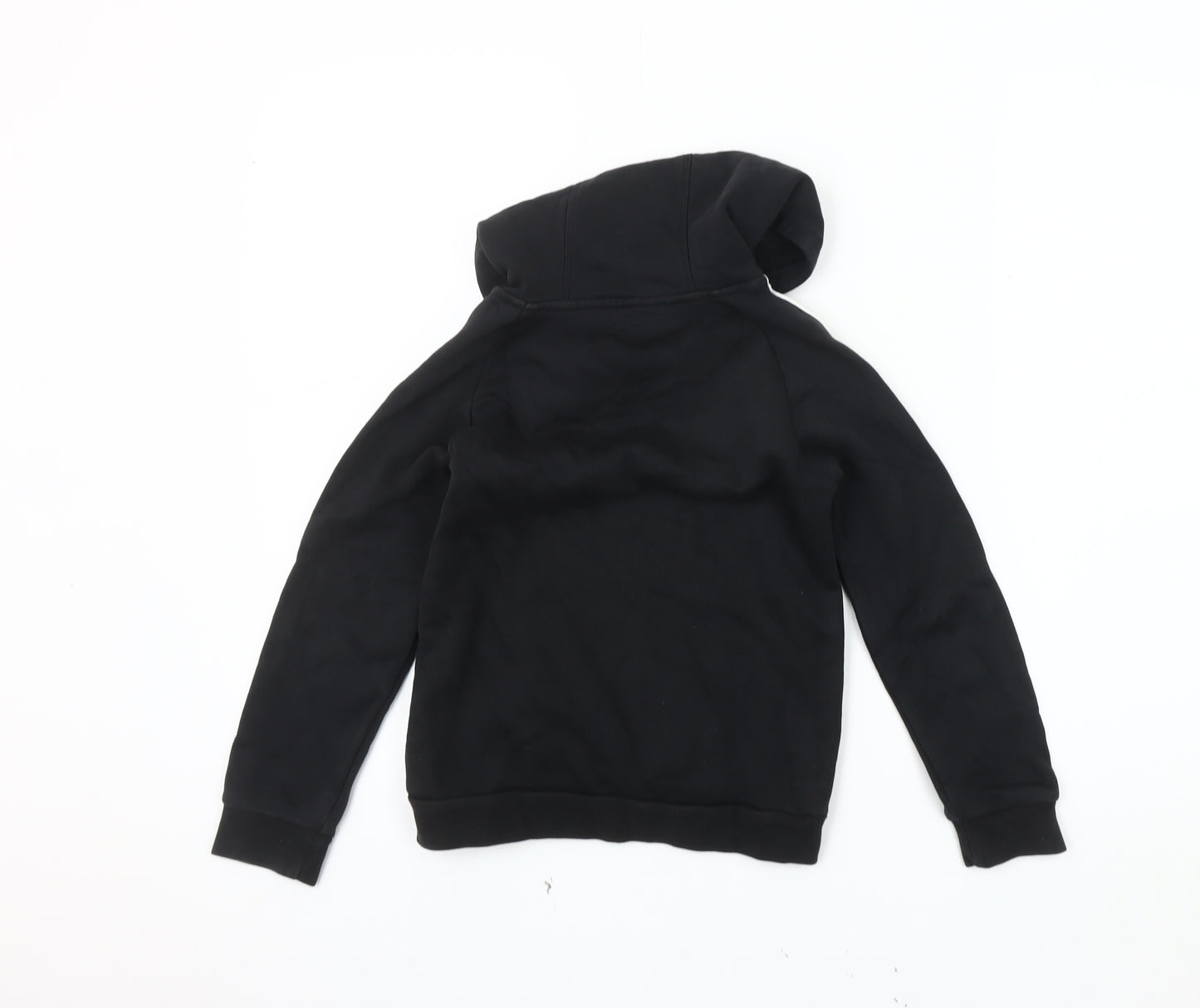 Adidas Boys Black Pullover Hoodie, XS, Logo Accent