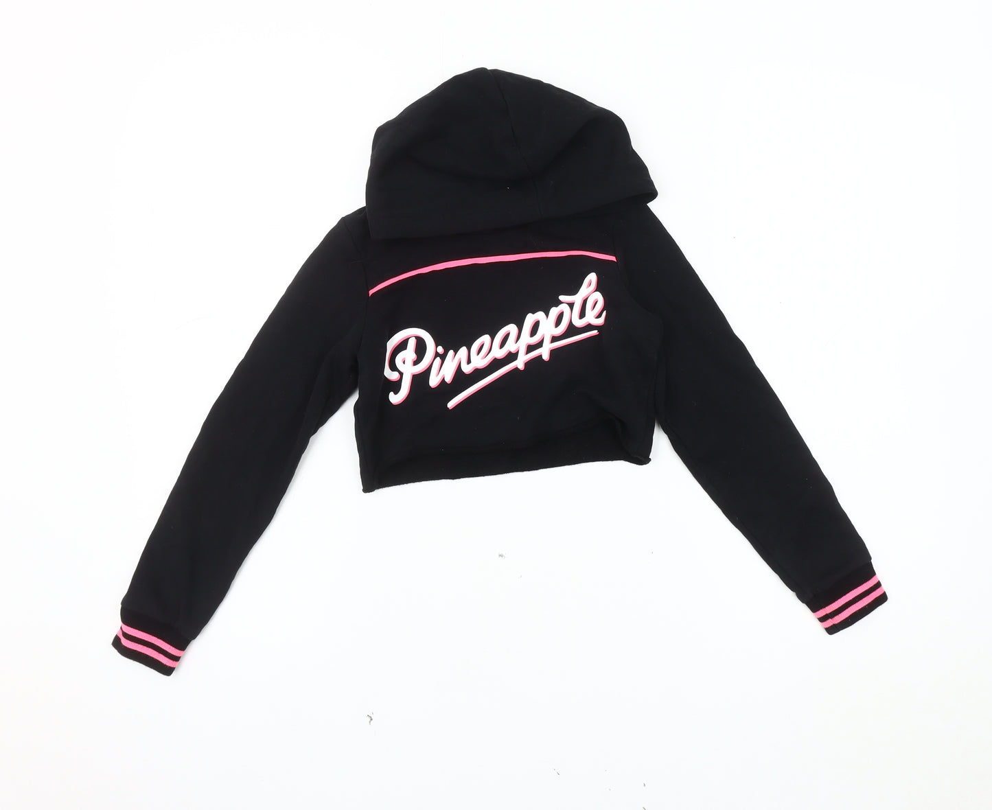 Pineapple Girls Black Logo Hoodie 7-8 Years
