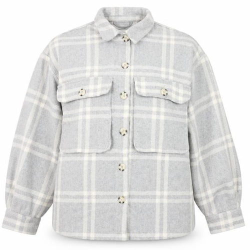 Pull&Bear Women's Grey Plaid Jacket Size S UK