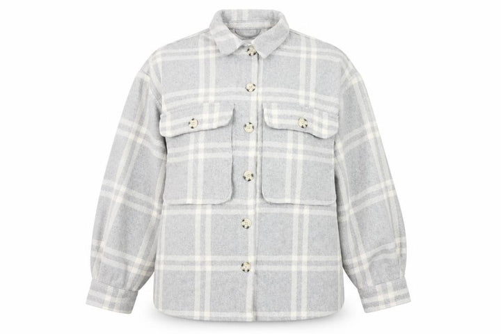 Pull&Bear Women's Grey Plaid Jacket Size S UK