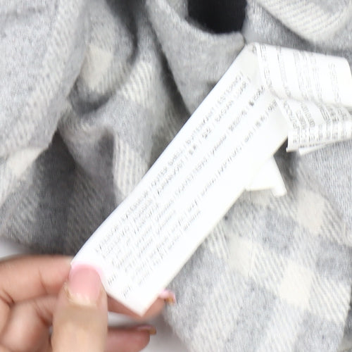 Pull&Bear Women's Grey Plaid Jacket Size S UK