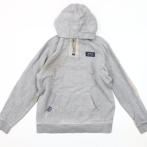 Crew Clothing Co Men’s Grey Pullover Hoodie Size S