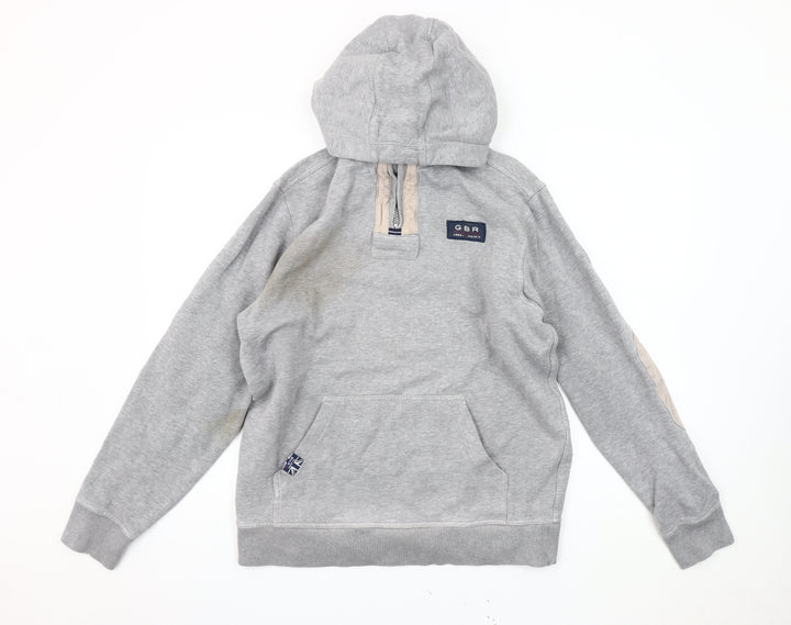 Crew Clothing Co Men’s Grey Pullover Hoodie Size S
