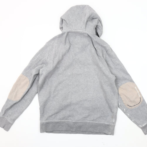 Crew Clothing Co Men’s Grey Pullover Hoodie Size S