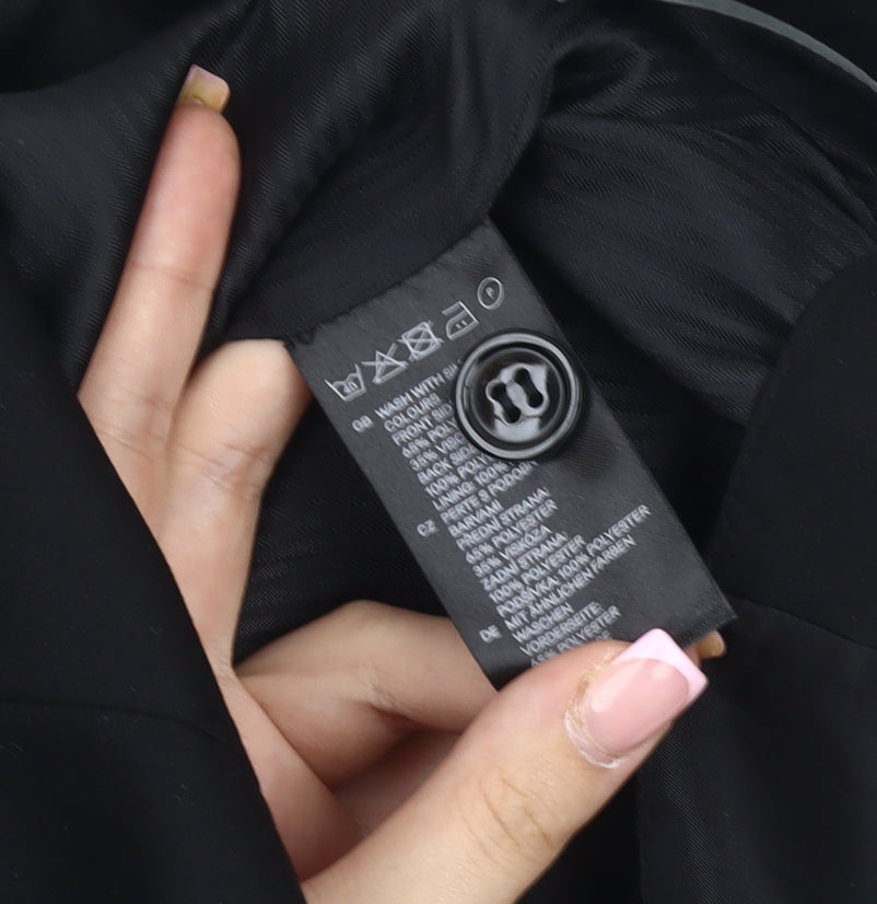 H&M Men's Black Suit Waistcoat Size 40R Formal