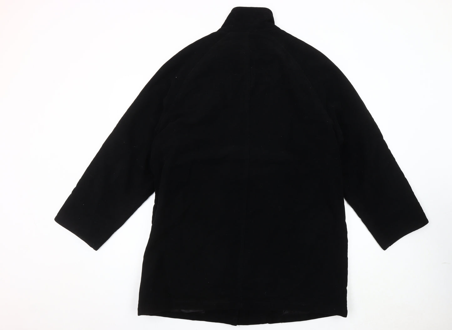 Marks and Spencer Women’s Black Coat Size 14 Zip Toggle