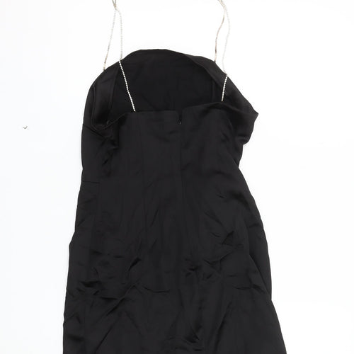 Zara Women’s Black Slip Dress Size 12 Party Wear