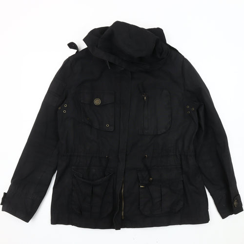Zara Basic Women's Black XL Parka Jacket