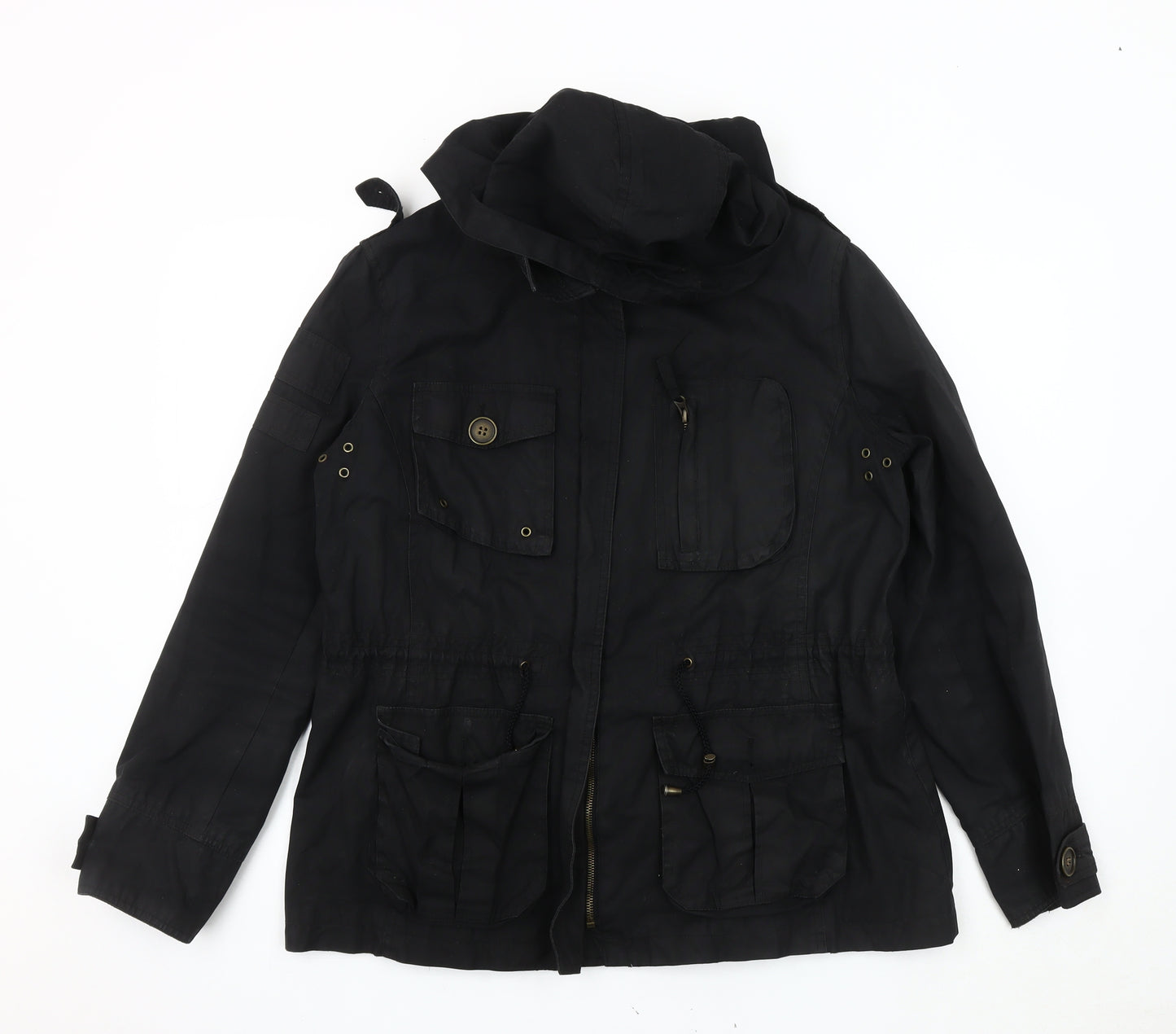 Zara Basic Women's Black XL Parka Jacket