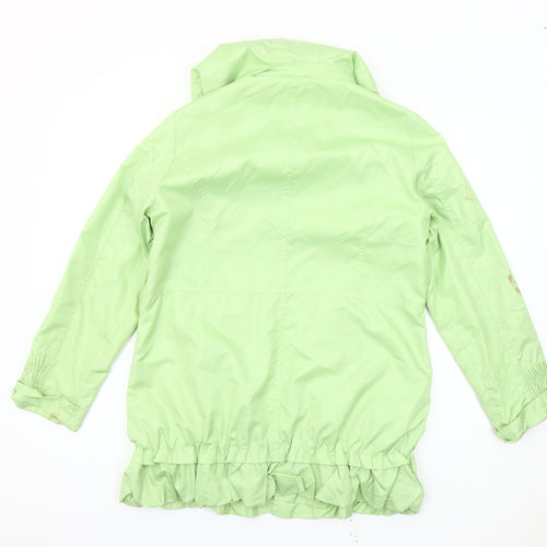 TAGG Women's Green Hooded Rain Coat Size 10