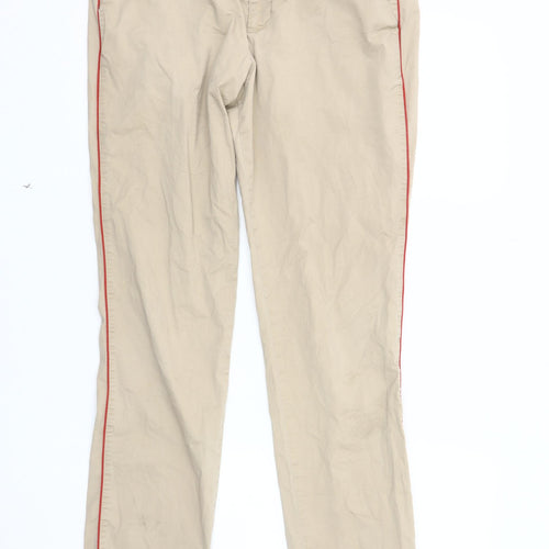 Calvin Klein Men's Beige Chino Trousers, Size 32, Casual Style