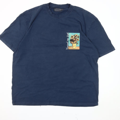 Primark Men's Blue 2XL Vincent van Gogh T-Shirt