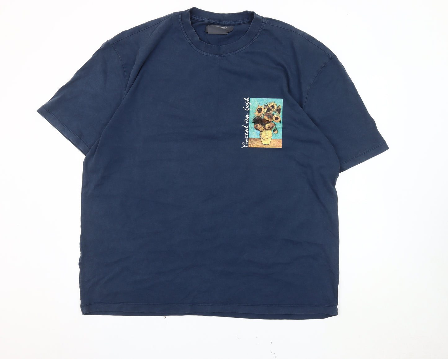 Primark Men's Blue 2XL Vincent van Gogh T-Shirt