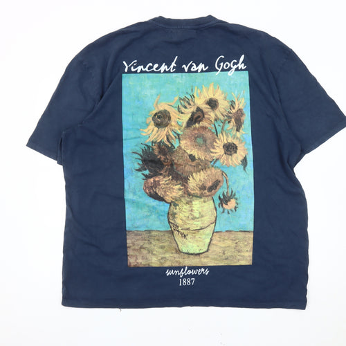 Primark Men's Blue 2XL Vincent van Gogh T-Shirt