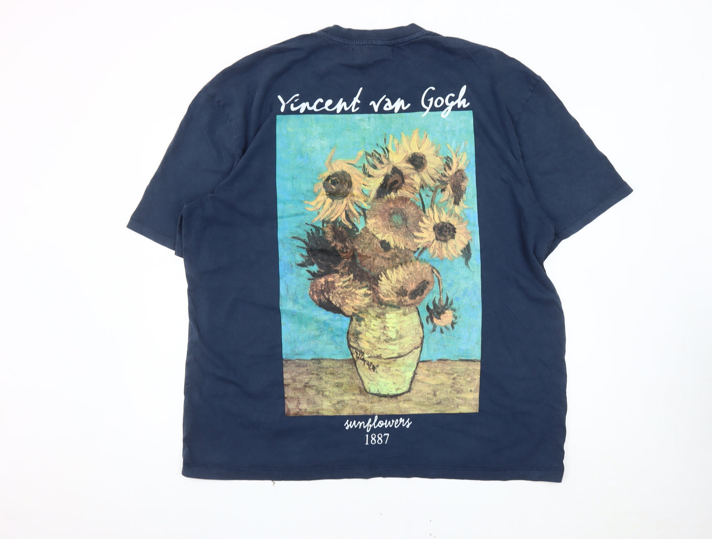 Primark Men's Blue 2XL Vincent van Gogh T-Shirt