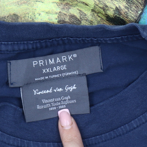 Primark Men's Blue 2XL Vincent van Gogh T-Shirt