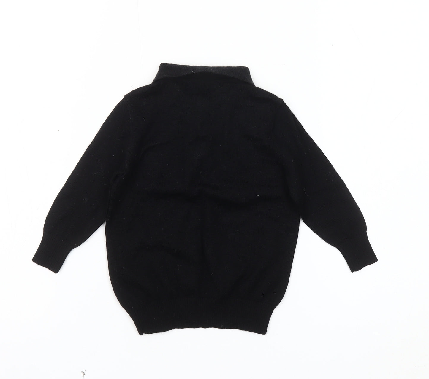 Nicholas & Bears Unisex Black Wool Jumper 18-24 Months