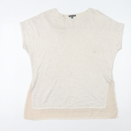 Warehouse Women's Beige Sleeveless Jumper Size 12
