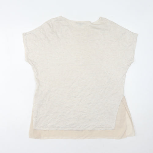 Warehouse Women's Beige Sleeveless Jumper Size 12