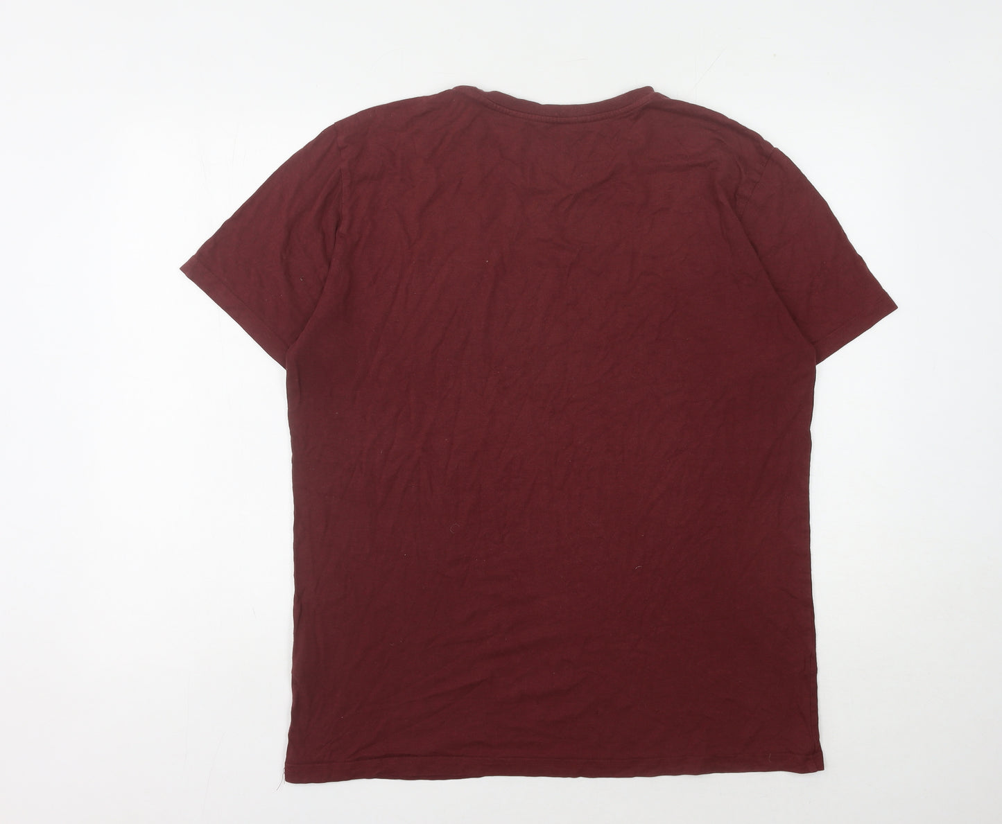 Positive Outlook Men’s Red Bamboo Cotton T-Shirt, M