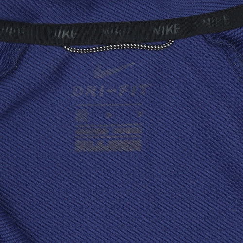 Nike Boys Blue Full Zip Hoodie, Size L, Activewear Essential