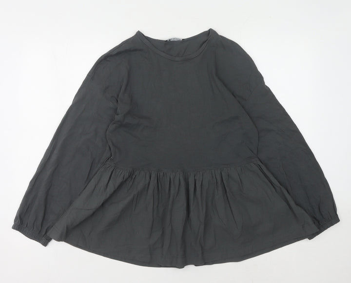 Zara Women's Black Long Sleeve Top M
