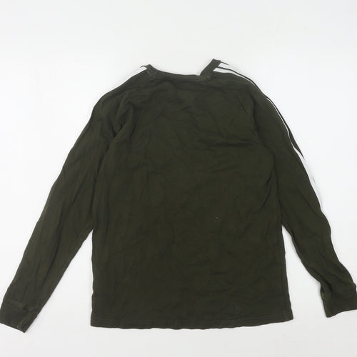 Adidas Kids Green Jersey T-Shirt - Long Sleeve, 12-13 Years