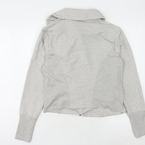 H by Halston Grey Women's Zip Sweatshirt Size 18