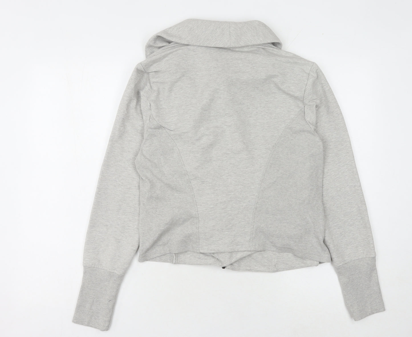 H by Halston Grey Women's Zip Sweatshirt Size 18