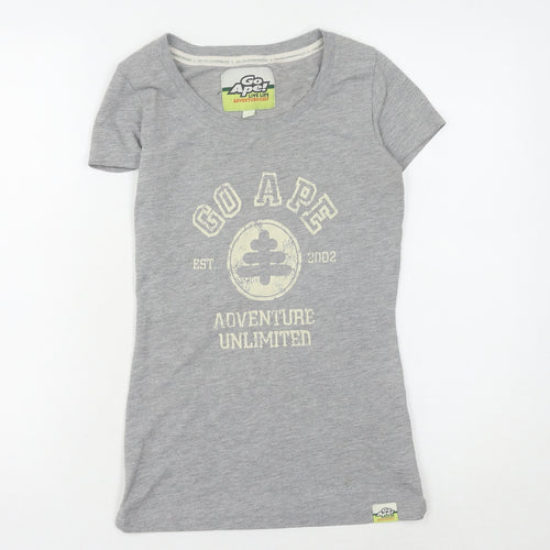 Go Ape Grey Women's Small Adventure T-Shirt